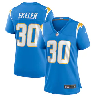 womens nike austin ekeler powder blue los angeles chargers 